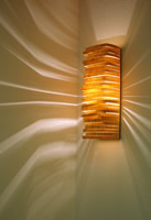 maple veneer wall lamp