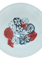 detail of footed dish